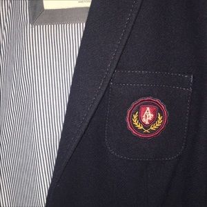 Abercrombie & Fitch 3 Quarter sleeve navy blazer